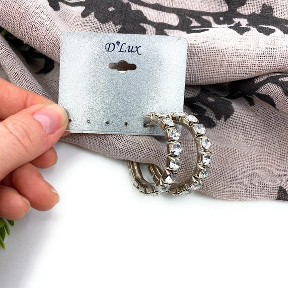 Sparkle Hoop Earrings - Picture 2 of 2